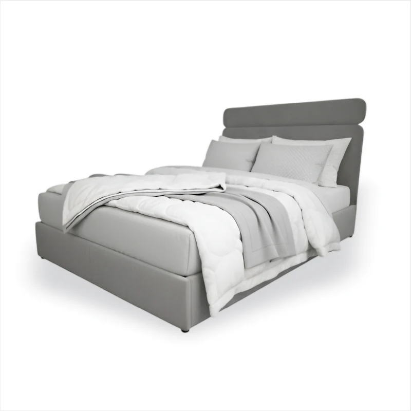 Cama Tapizada Formosa Galleta en madera