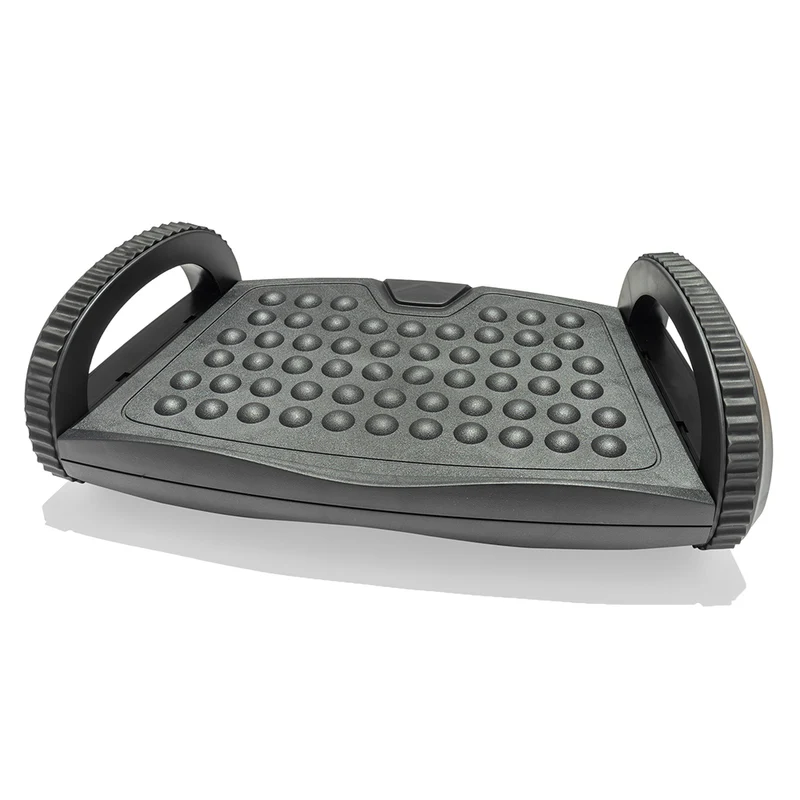 Descansapies Ergonómico 2 Alturas de Plástico, Negro