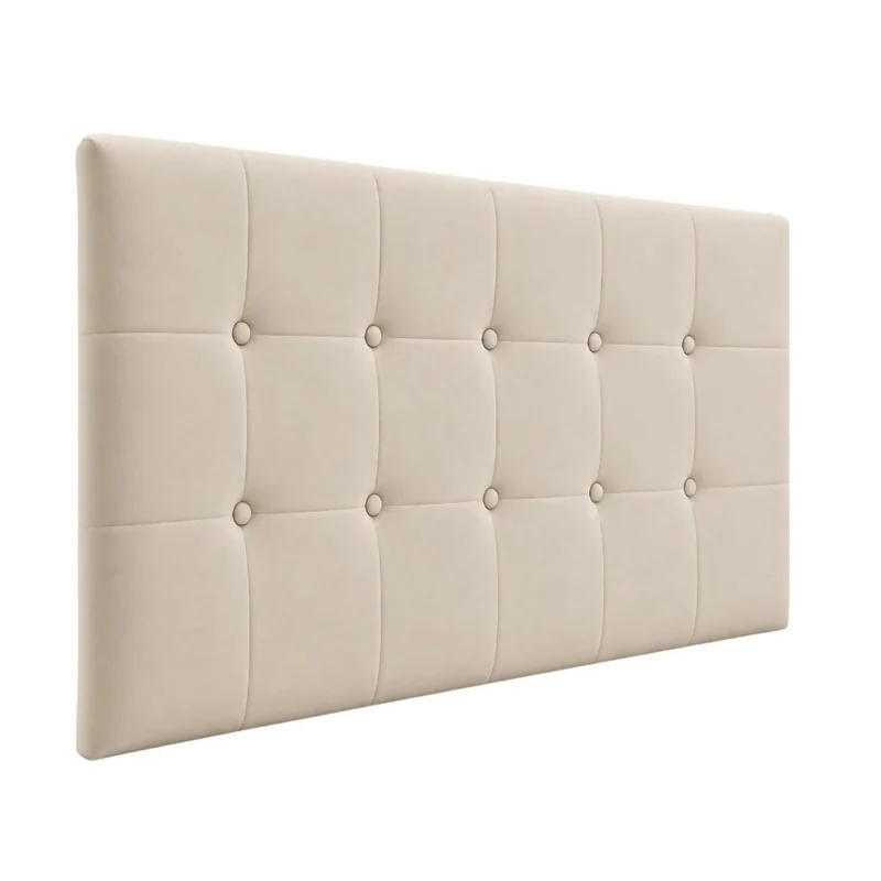 Cabecero Sencillo 100x60 Cuadros Grandes Beige Tela