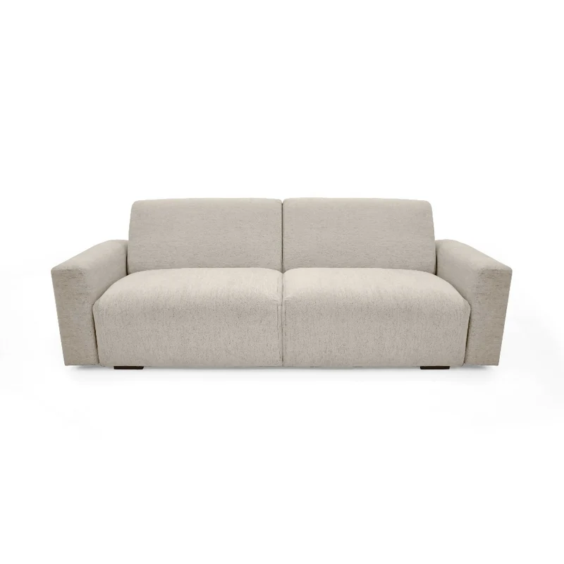 Sofa Cama Boston 225x91x80 cm Con Brazos Removibles Tela Beige