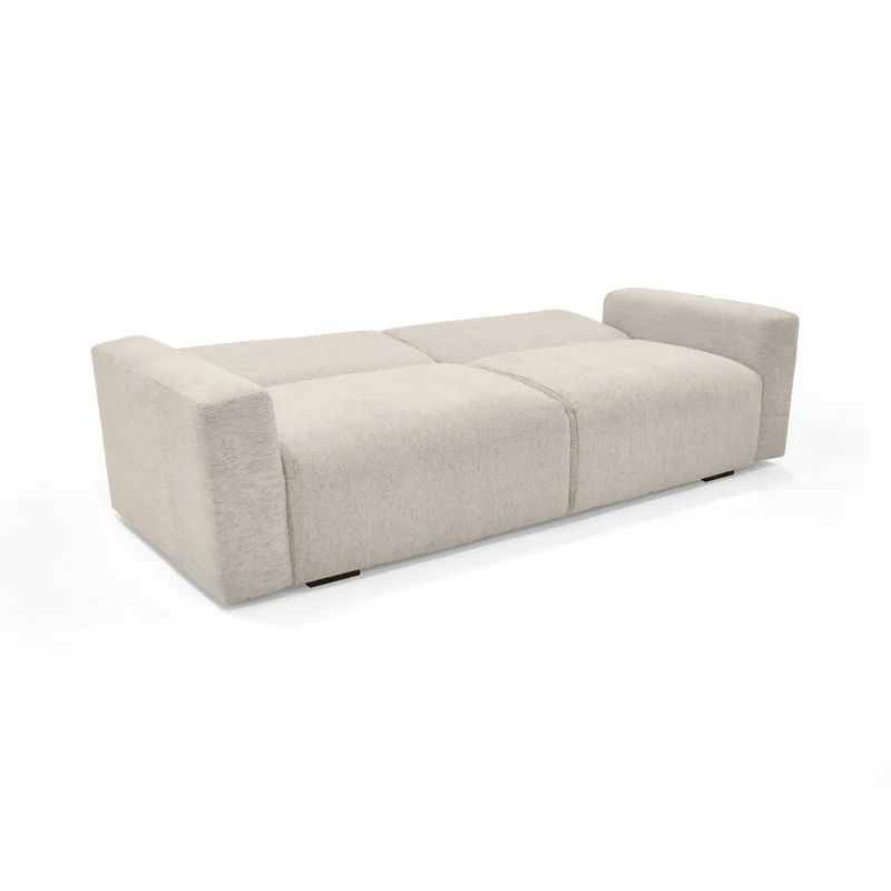 Sofa Cama Boston 225x91x80 cm Con Brazos Removibles Tela Beige