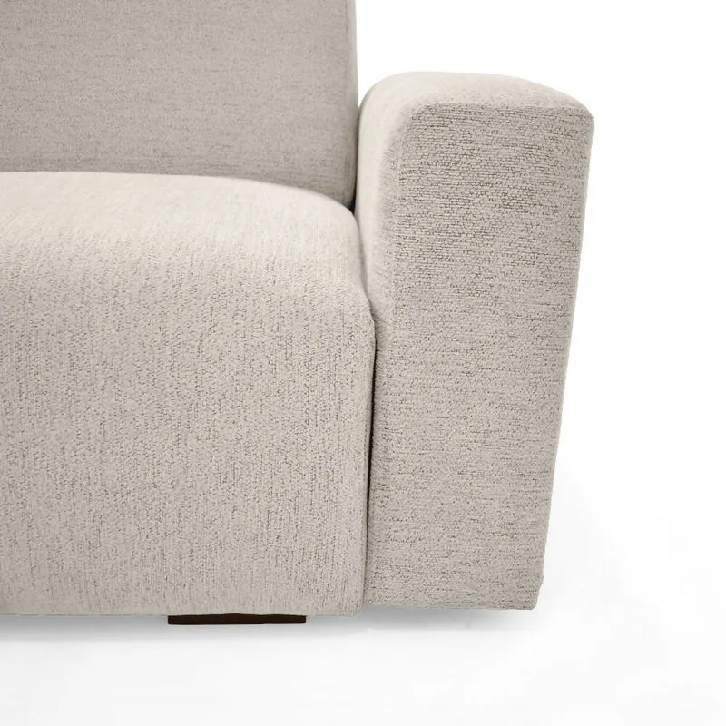 Sofa Cama Boston 225x91x80 cm Con Brazos Removibles Tela Beige