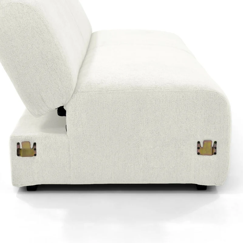 Sofa Cama Auren 240x88x85 cm Con Brazos Removibles Tela Mix