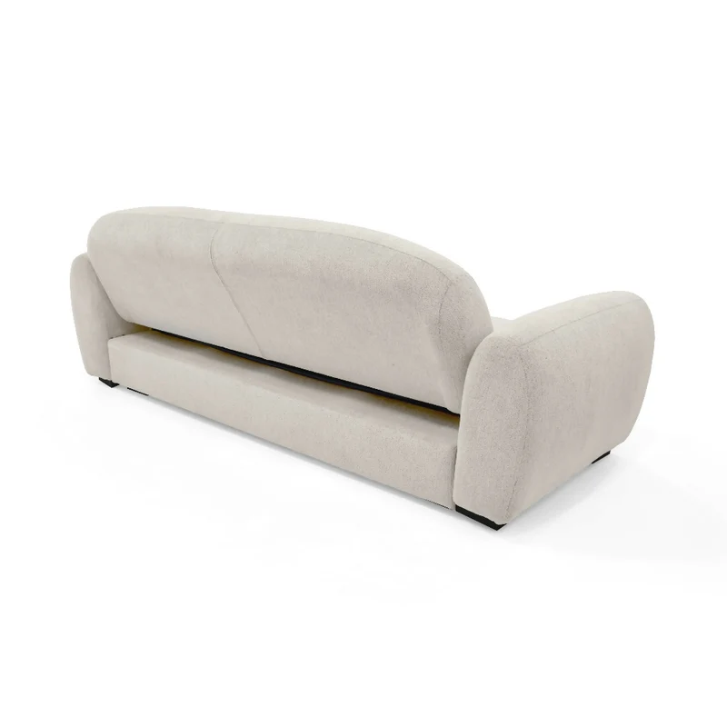 Sofa Cama Auren 240x88x85 cm Con Brazos Removibles Tela Beige