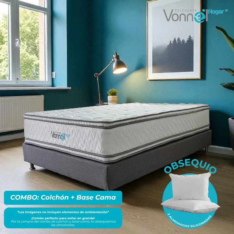 Colchón Combo Vonnel Queen (160 x 190 cm ) Resortado Special Pillow
