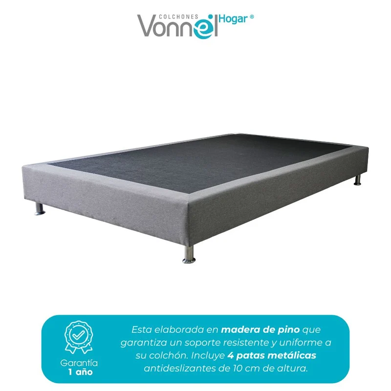 Colchón Combo Vonnel Sencillo (100 x 190 cm ) Resortado Full Confort