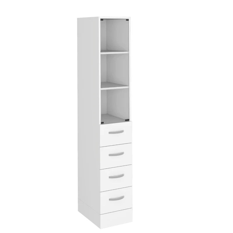 Organizador de Baño Picasso, Blanco, con Cuatro Cajones Deslizables ZF