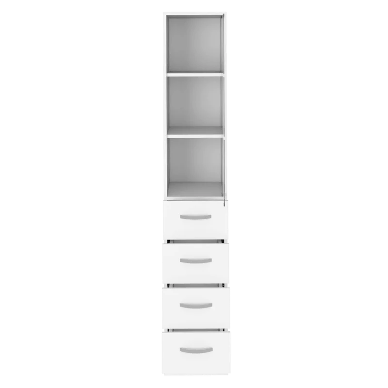 Organizador de Baño Picasso, Blanco, con Cuatro Cajones Deslizables ZF