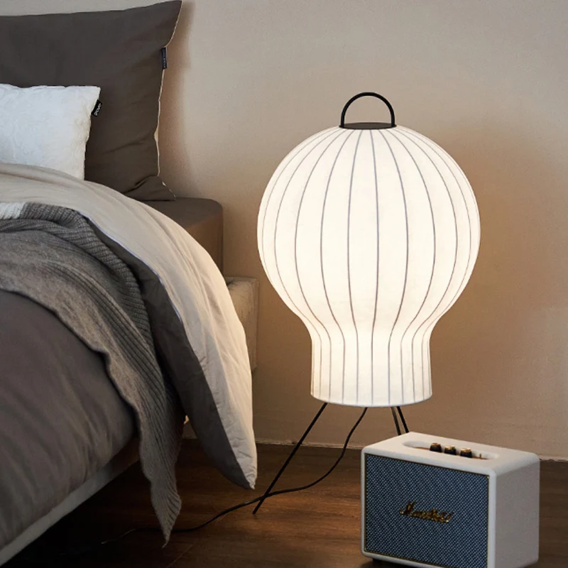 Contemporary Creative Jellyfish Shape Iron Imitation Silk Lampshade 1 - Light Standing Floor Lamp For Living Room