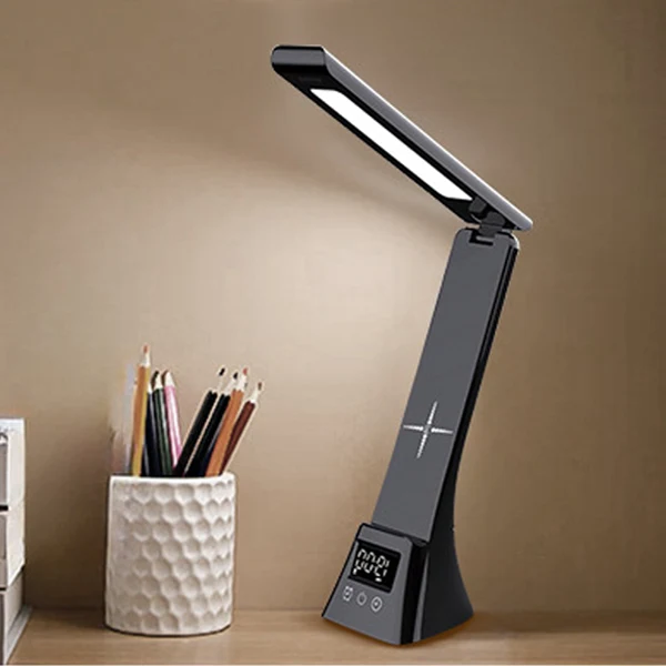 Modern Minimalist Rectangle Trapezoid Foldable ABS PC LED Table Lamp For Bedroom