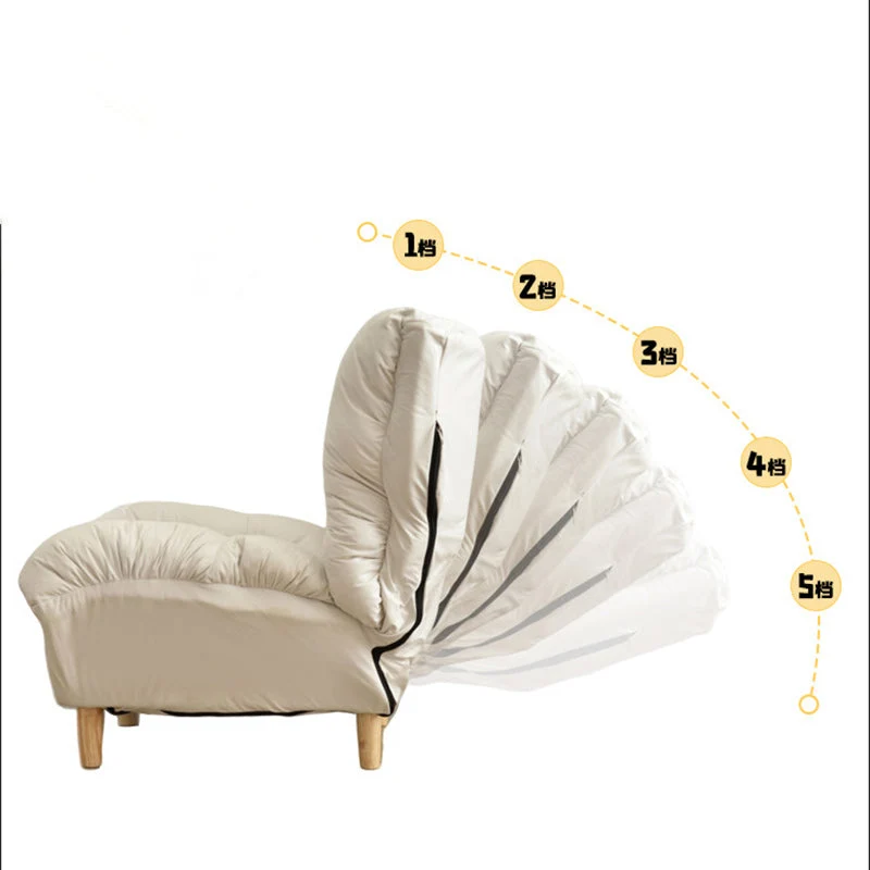 Modern Minimalist Synthetic Fabric Sherpa Fabric Steel Wood Frame Rectangular Accent Chair Backrest Footrest For Living Room