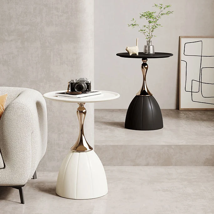 Contemporary Nordic Round Cylindrical Iron Side Table 1 - Tray For Living Room