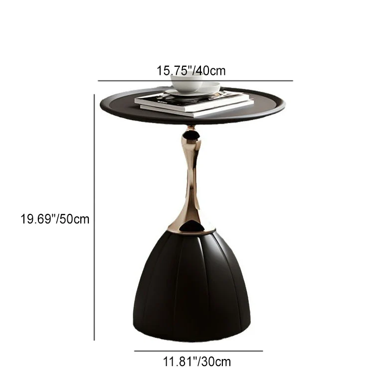 Contemporary Nordic Round Cylindrical Iron Side Table 1 - Tray For Living Room