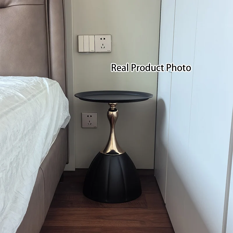 Contemporary Nordic Round Cylindrical Iron Side Table 1 - Tray For Living Room