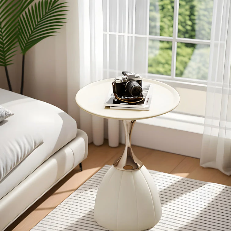 Contemporary Nordic Round Cylindrical Iron Side Table 1 - Tray For Living Room