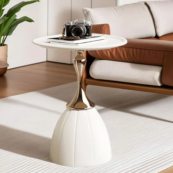 Contemporary Nordic Round Cylindrical Iron Side Table 1 - Tray For Living Room