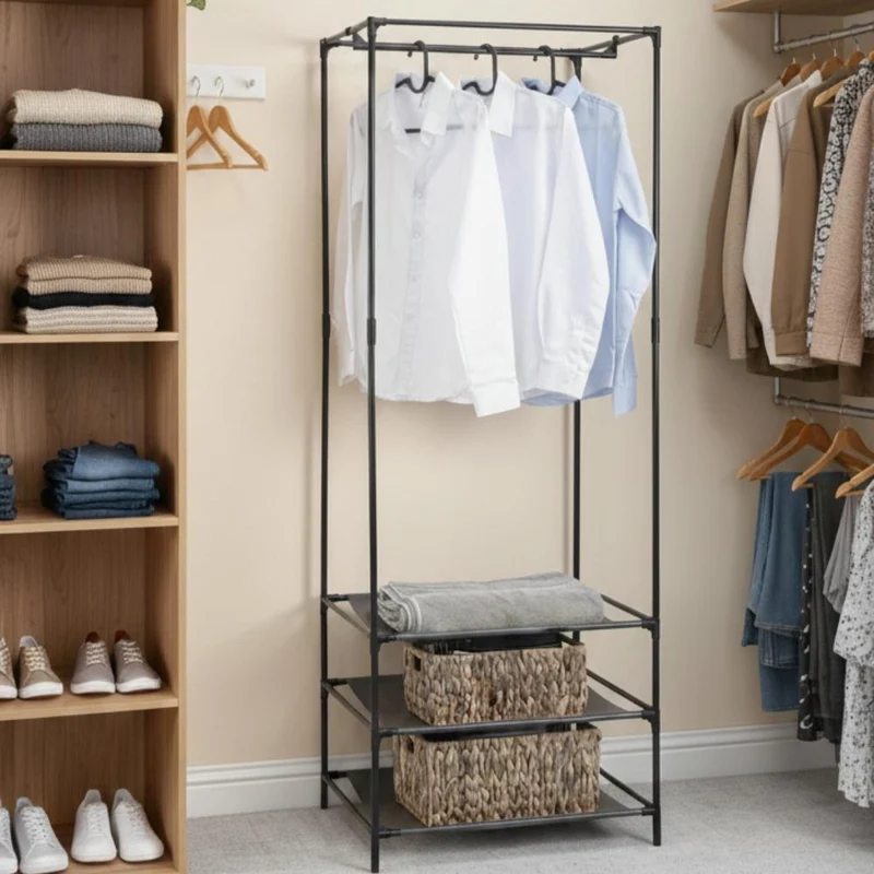 Closet Organizador Lula, Negro, De Tres Niveles