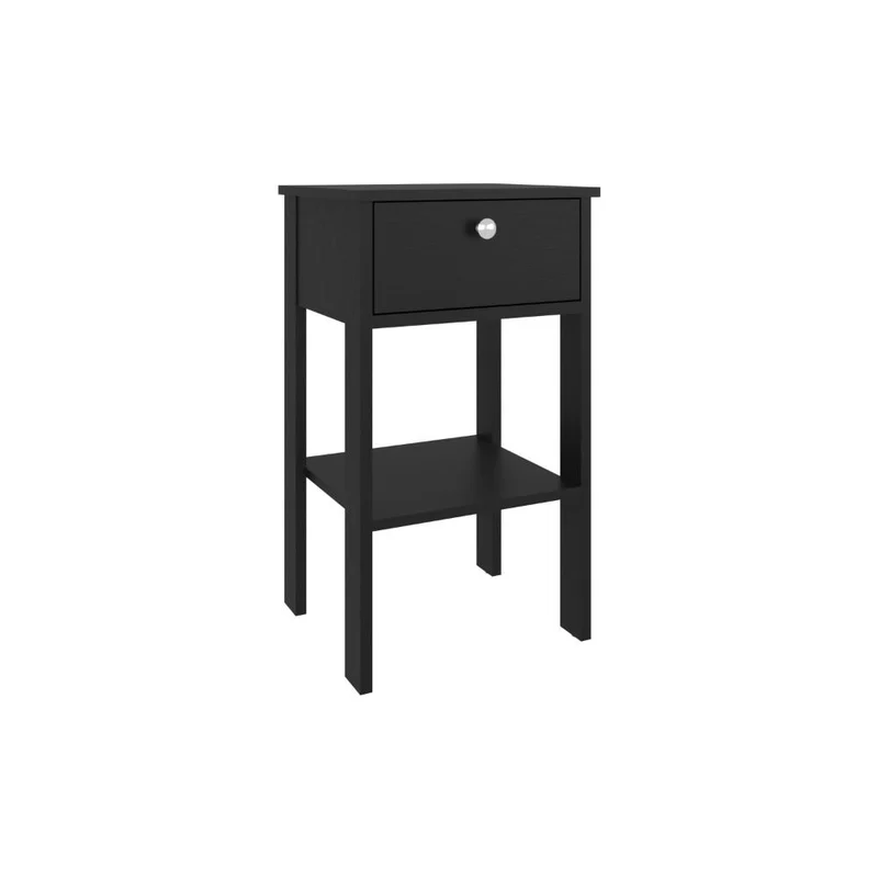 Mesa de Noche Camil II, Wengue, con un Cajón y Manija Tipo Botón ZF