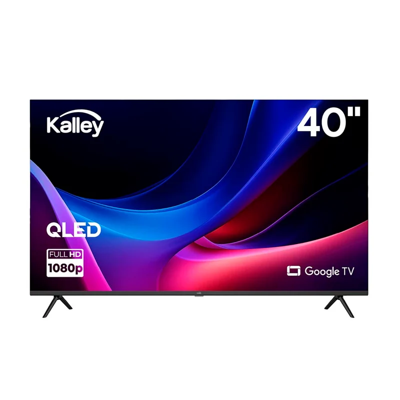 Televisor Kalley 40" Pulgadas 40GQ200 FHD QLED, Negro