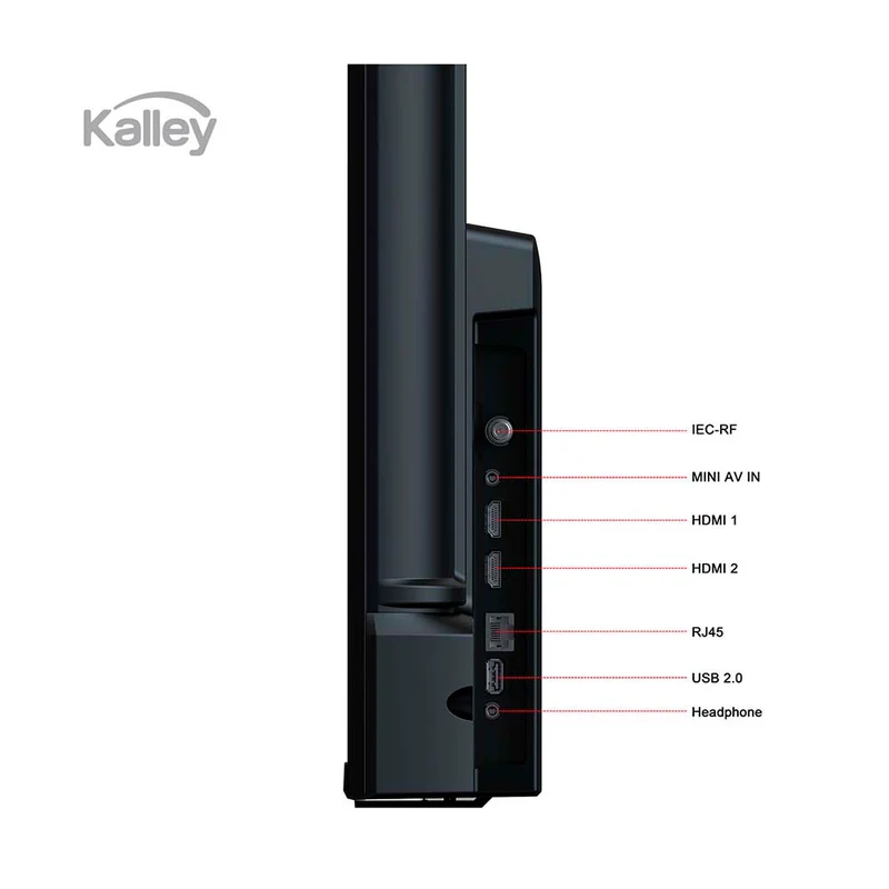 Televisor Kalley 40" Pulgadas 40GQ200 FHD QLED, Negro