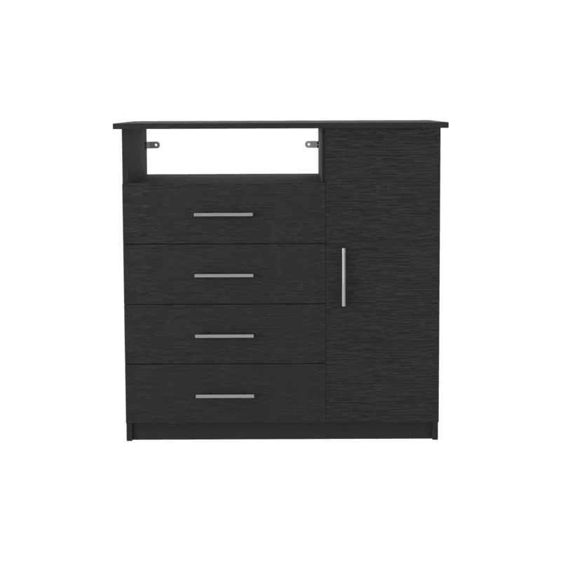 Organizador Barlovento, Wengue, con Cuatro Cajones y una Puerta ZF