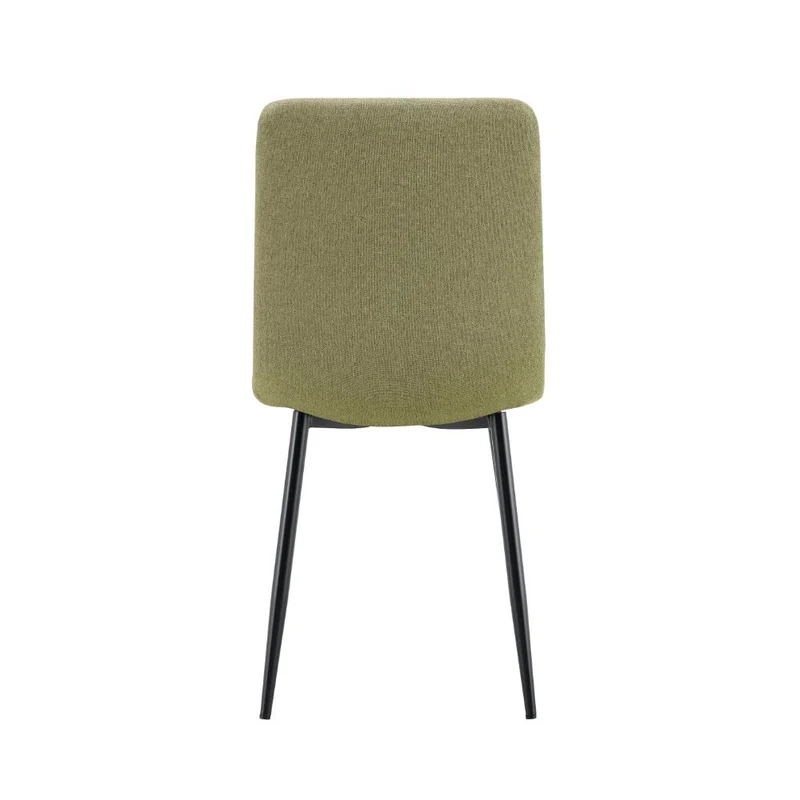 Set de 4 Sillas Flex, Color Verde Oliva Claro, con Espaldar y Diseño Moderno