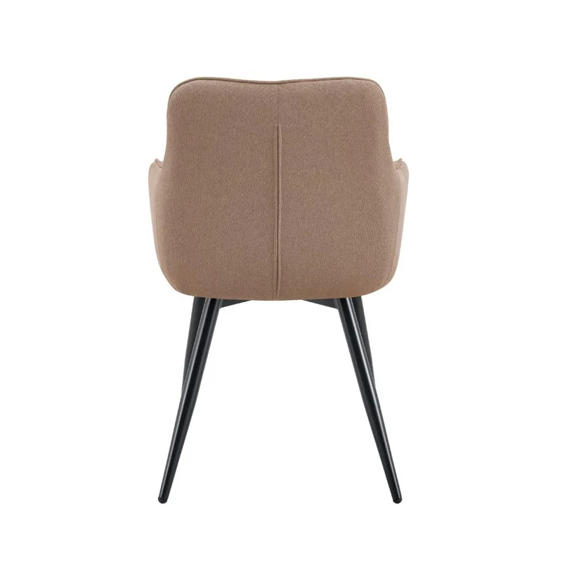 Set de 2 Sillas Neo, Color Marrón Oscuro, con Espaldar y Diseño Moderno