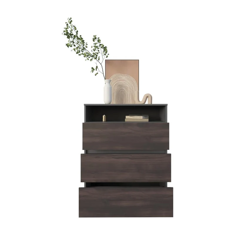 Organizador Apina, Wengue, con Cuatro Cajones Deslizables ZF