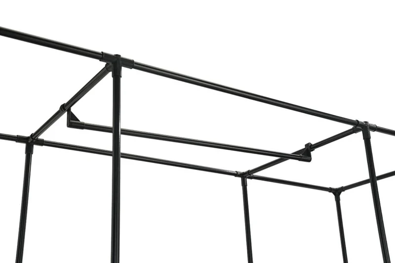 Closet Organizador Belo, Negro, En tela con variedad de entrepaños laterales