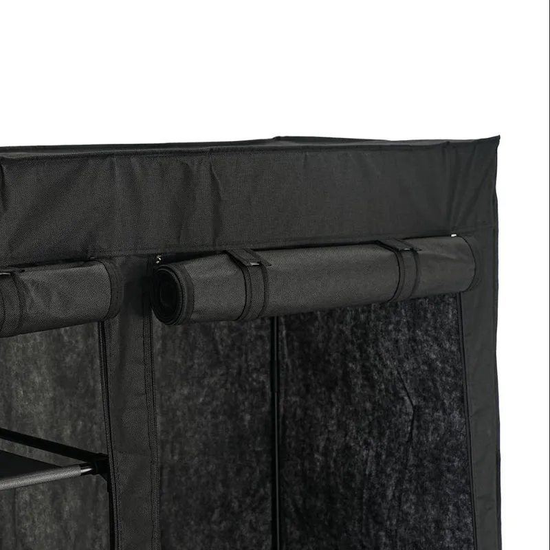 Closet Organizador Dono, Negro, con variedad de entrepaños en tela
