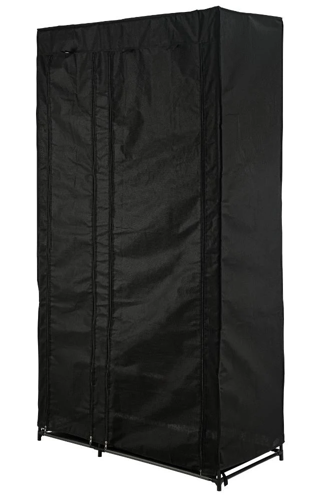 Closet Organizador Dono, Negro, con variedad de entrepaños en tela