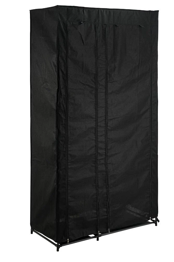 Closet Organizador Dono, Negro, con variedad de entrepaños en tela