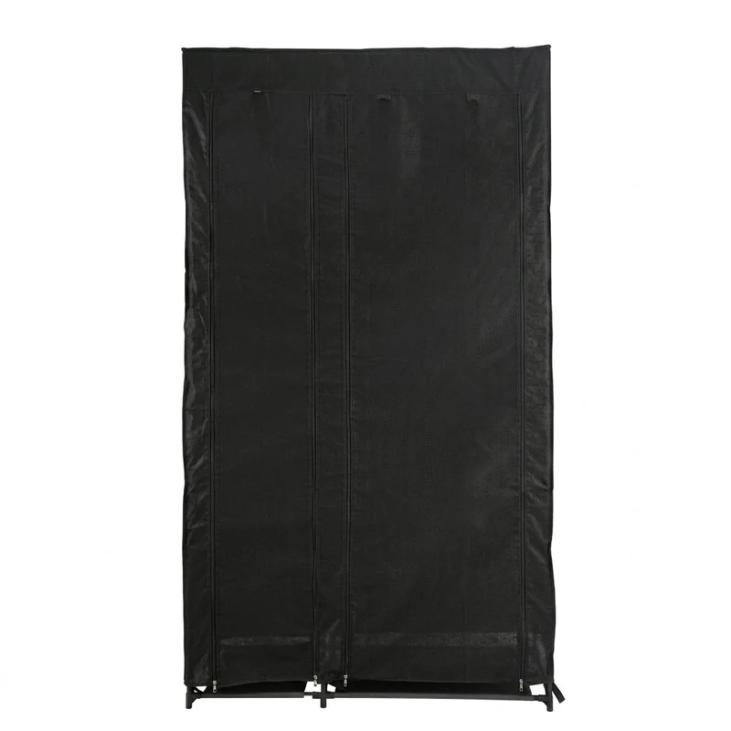 Closet Organizador Dono, Negro, con variedad de entrepaños en tela
