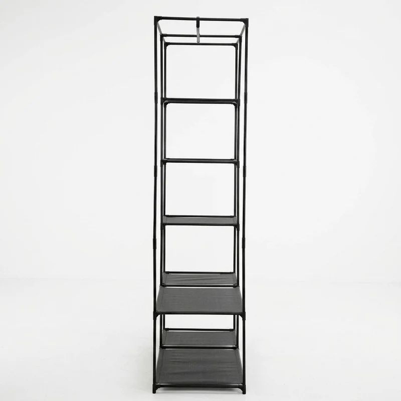 Closet Organizador Dono, Negro, con variedad de entrepaños en tela