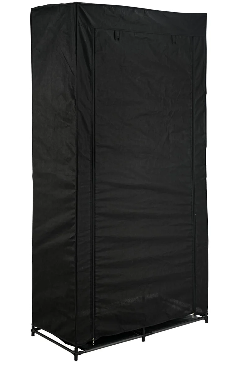Closet Organizador Ena, Negro, En tela con variedad de entrepaños
