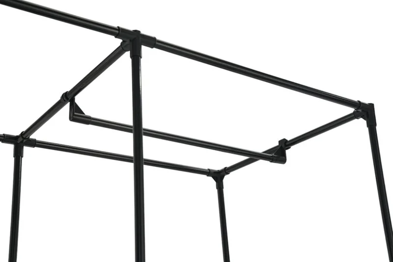 Closet Organizador Ena, Negro, En tela con variedad de entrepaños