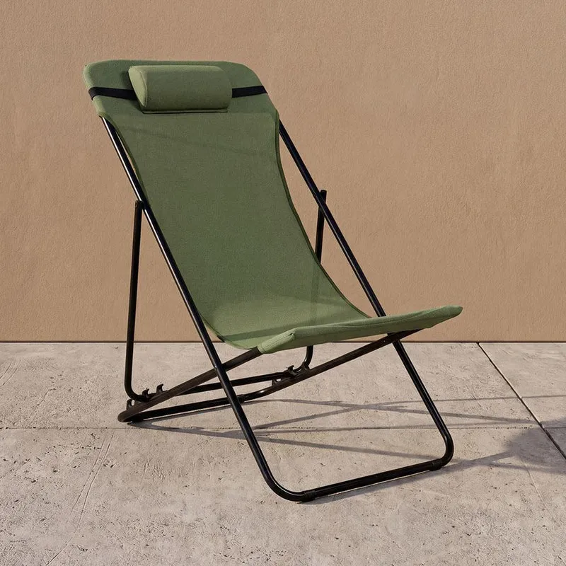 Silla Plegable Reclinable Zambia, Verde, con Tres Posiciones