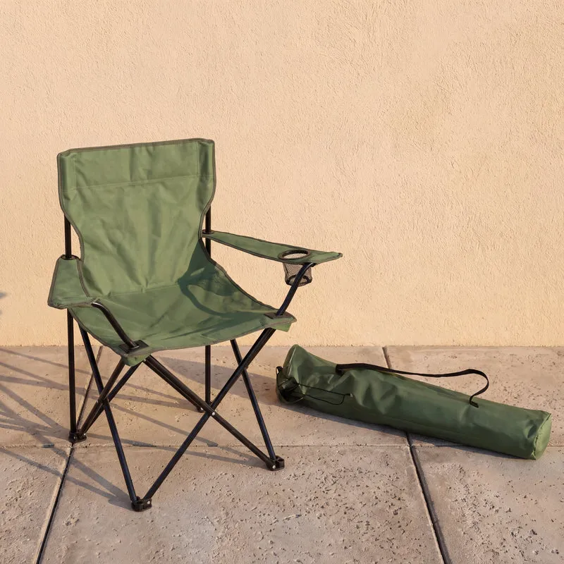 Silla Plegable Camping Tanzania, Verde, Incluye Bolsa de Transporte
