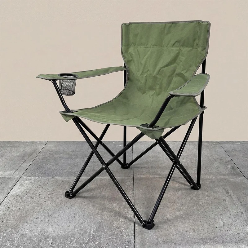 Silla Plegable Camping Tanzania, Verde, Incluye Bolsa de Transporte