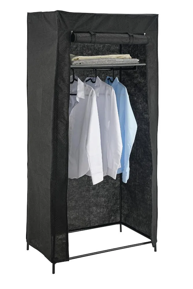 Closet Organizador Tuco, Negro, De tela, con espacio para organizar ropa