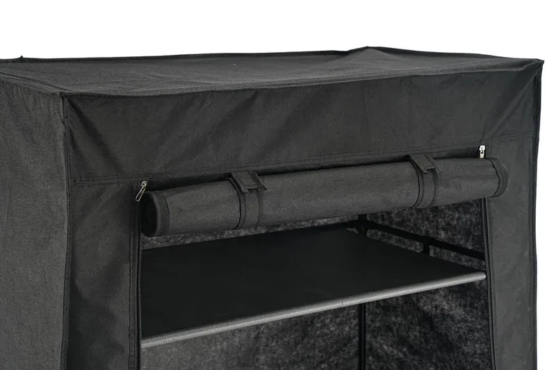 Closet Organizador Tuco, Negro, De tela, con espacio para organizar ropa