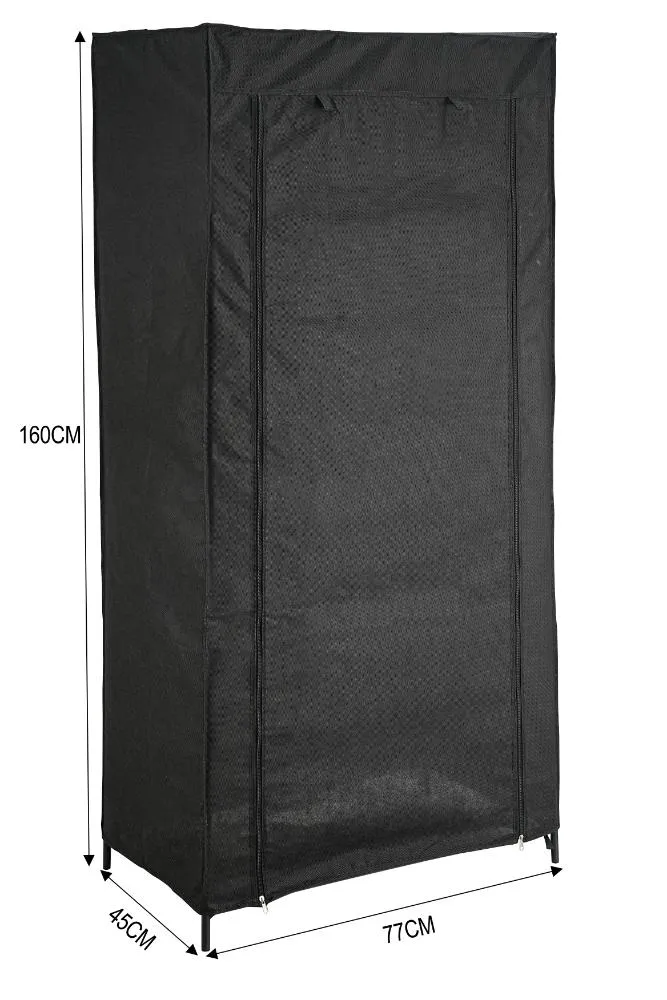 Closet Organizador Tuco, Negro, De tela, con espacio para organizar ropa