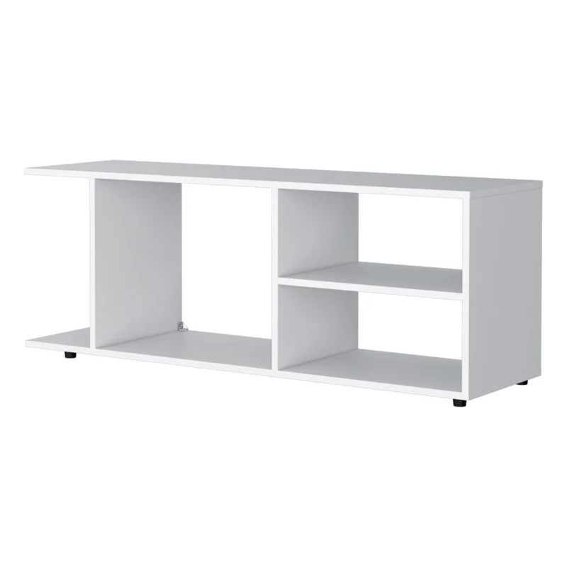 Mesa para TV Wood, Blanco Duqueza, para Televisor hasta 50 Pulgadas