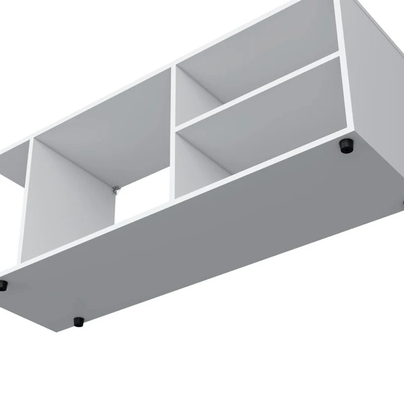 Mesa para TV Wood, Blanco Duqueza, para Televisor hasta 50 Pulgadas