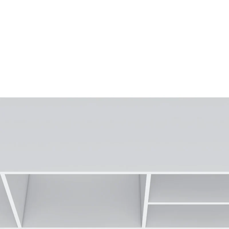 Mesa para TV Wood, Blanco Duqueza, para Televisor hasta 50 Pulgadas