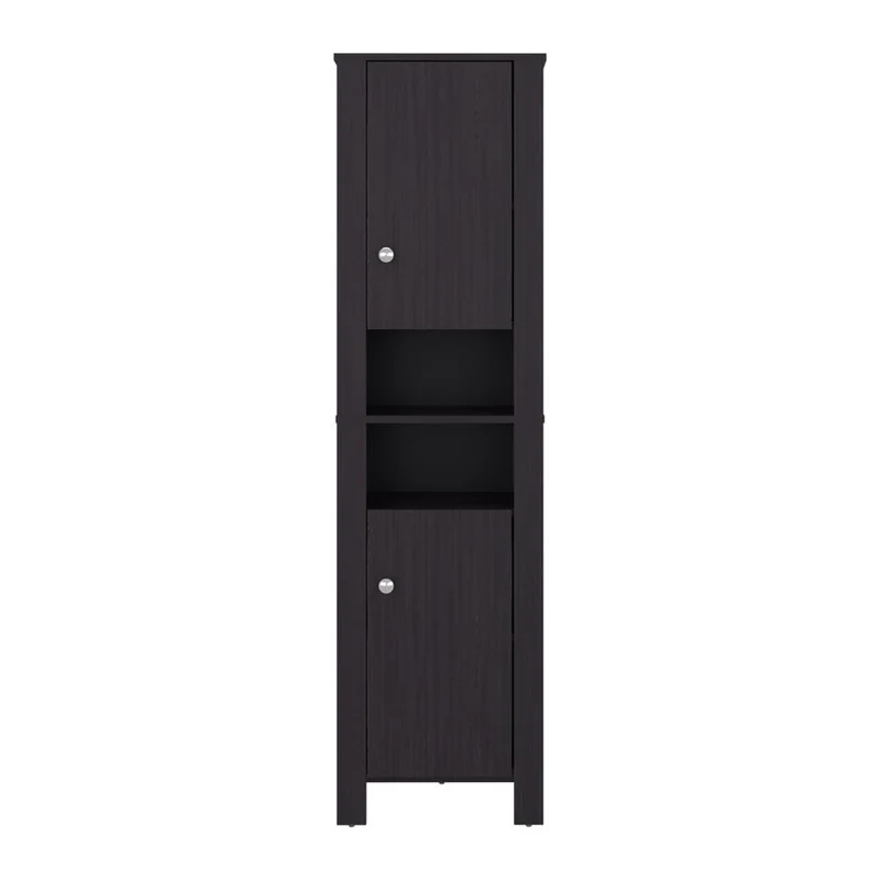Mueble Auxiliar para Baño Vanes, Wengue, con espacio para objetos decorativos ZF