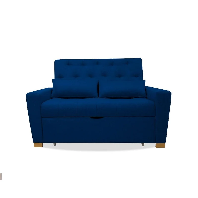Sofá Cama Ackerman Azul Petróleo