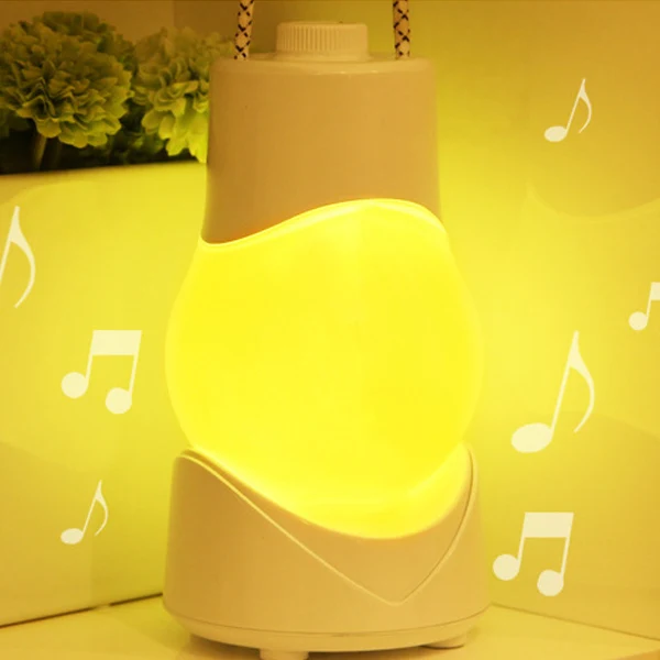 Modern Simplicity Portable Rechargeable ABS Music Box Ball LED Table Lamp Night Light For Bedroom