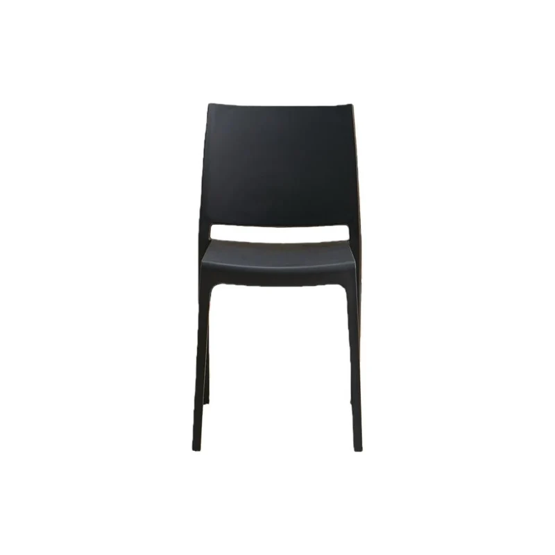 Silla Soho, Negro, con Espaldar Cerrado y Diseño Minimalista