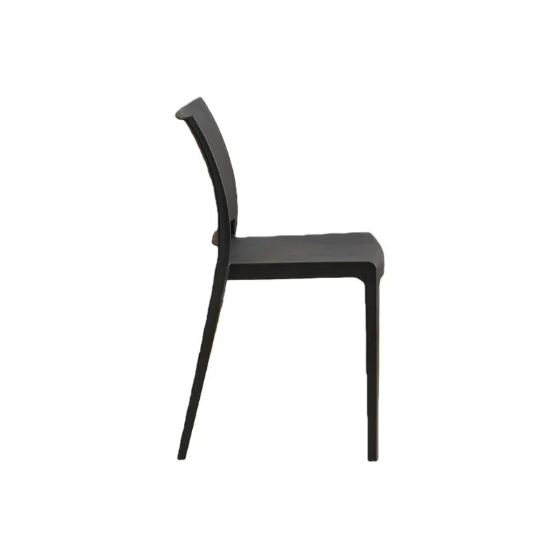 Silla Soho, Negro, con Espaldar Cerrado y Diseño Minimalista